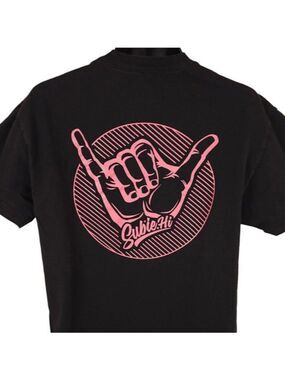 Subie Hang Loose T Shirt Mens Size Large Black Subaru Lover Hawaii Subie.Hi